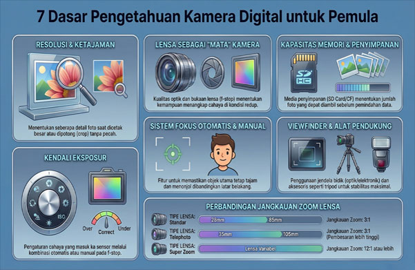 7 dasar pengetahuan kamera foto