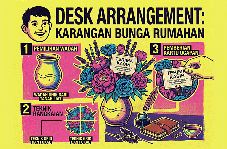 Home mad karangan bungga