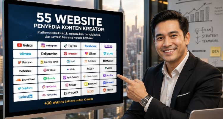 55 web untuk ide konten kreator